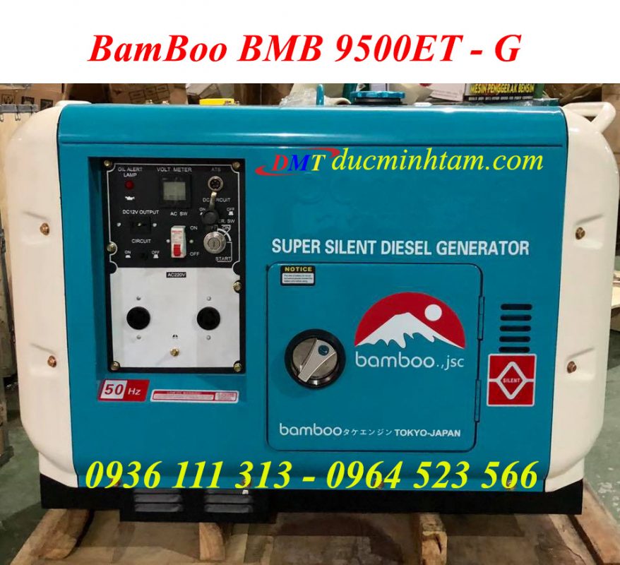 Máy Phát Điện BamBoo 9500ET 7,5Kw Siêu Chống Ồn
