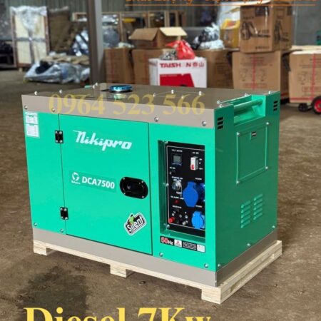 Máy Phát Điện Chạy Dầu 7Kw Chống Ồn NiKiPro DCA7500